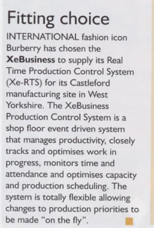 Manchester Chamber of Commerce article December 2003