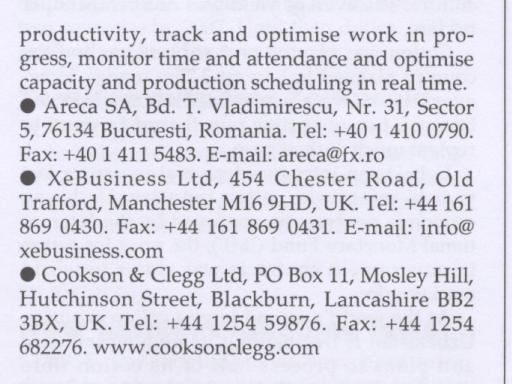 Textiles Eastern Europe February 2003 logo